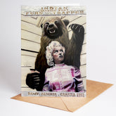 Marilyn Monroe "Banff Indian trading post" Greeting card by Chris Tutty